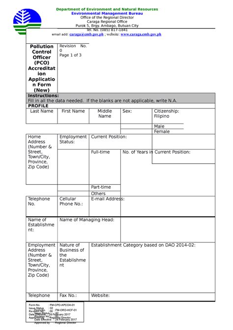 pco accreditation application form|Pollution Control Officer Online System APPLICATION.